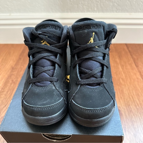 JORDAN 6 RETRO (TD) #CT-4966-007 Black & Metallic Gold/ SIZE 10C *HTF*